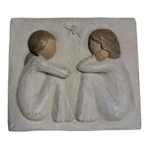 Demdaco Willow Tree Friendship Plaque Girls  Wall Hanging